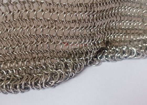 0.53x3.81mm Chainmail Ring Mesh As Metal Mesh Curtains