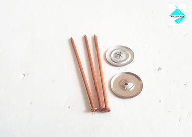 Carbon Steel Capacitor Discharge Stud Welding Pins 3mm x 80mm With Copper Coat
