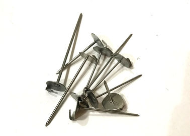 14ga Galvanized Steel Lacing Anchor Pins Fixing Rock Wool With Dome Cap Washers