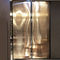 Bronze Copper Wire Mesh Art Laminated Glass shower Screen