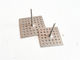 Soundproofing Work Metal Insulation Anchor Pins With Square Type Perforated Base